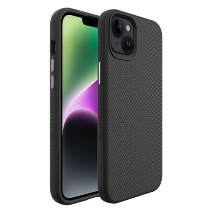 מגן לאייפון שחור שתי שכבות קשיח Grip Flex IX