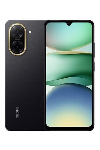 Xiaomi Redmi A5 בצבע שחור מבט אחורי