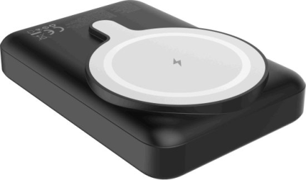 סוללת גיבוי Power-Tech MS-10 10000mAh MagSafe+USB-C - צבע שחור